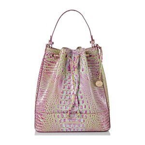 Brahmin Marlowe Leather Drawstring Shoulder Bag - Sweetener
